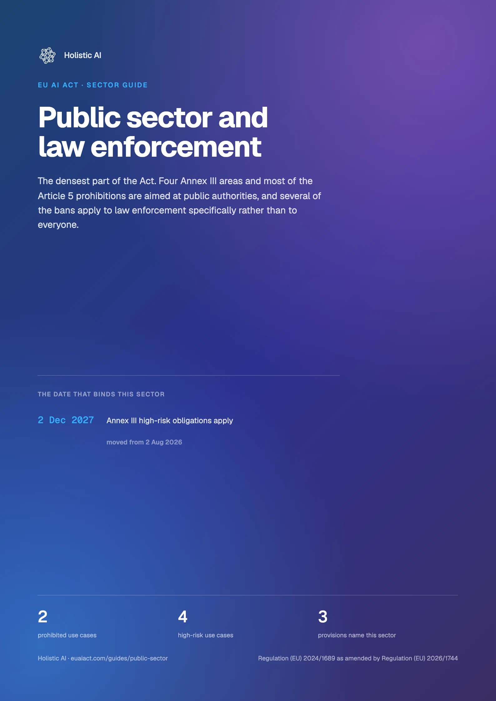 Cover of Public sector and law enforcement